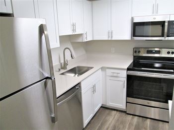 Cedar two bedroom two bath kitchen